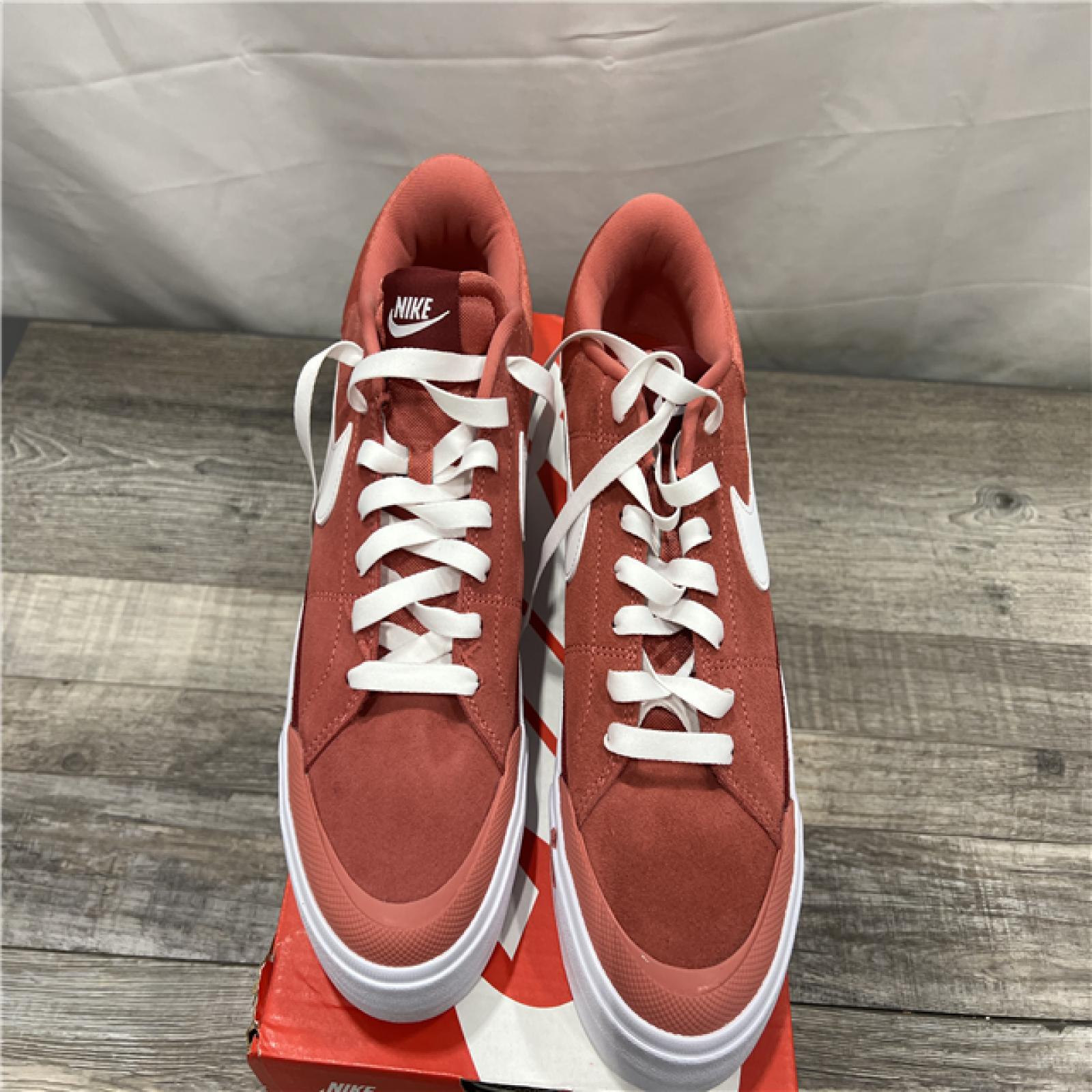 AS-IS Nike Women's Court Legacy Lift- Adobe/White-Team Red -SIZE10.5