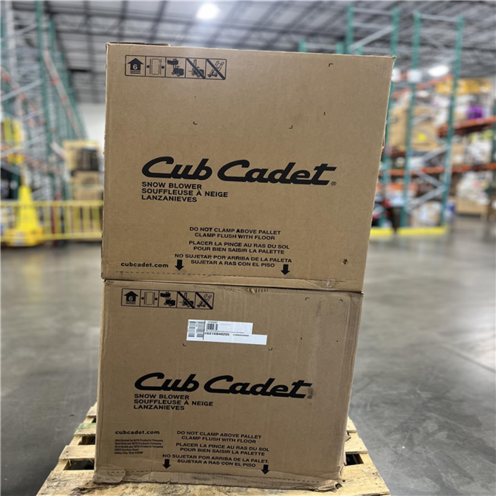 DALLAS LOCATION - CLUB CADET SNOW BLOWER PALLET (2 UNITS)