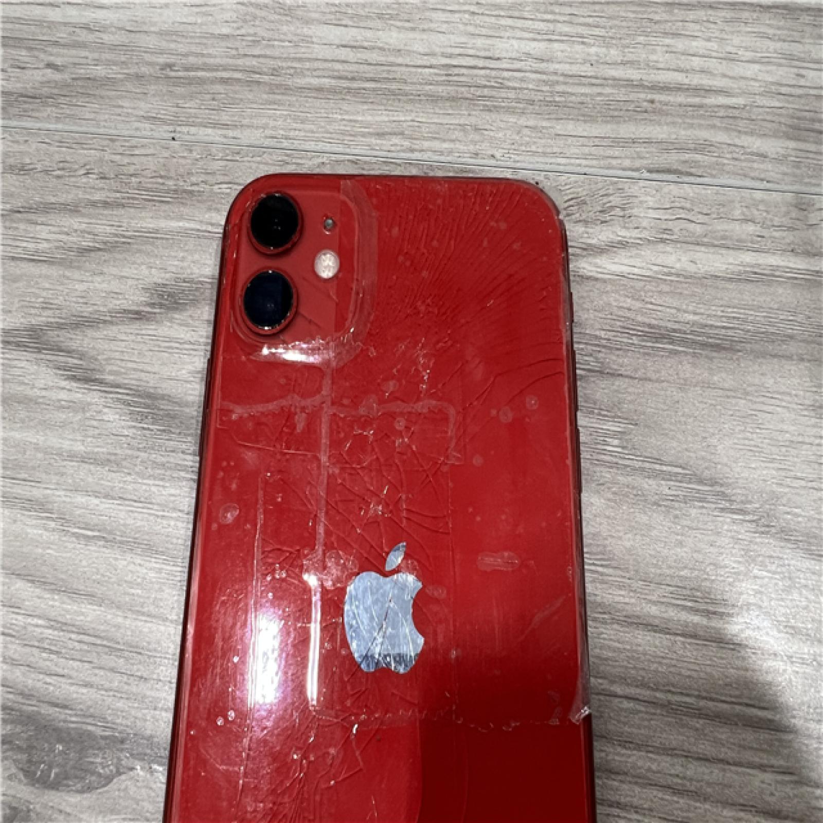 AS-IS Apple iPhone 11 64GB  model MWJG2LL/A  A2111  Red