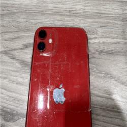 AS-IS Apple iPhone 11 64GB  model MWJG2LL/A  A2111  Red