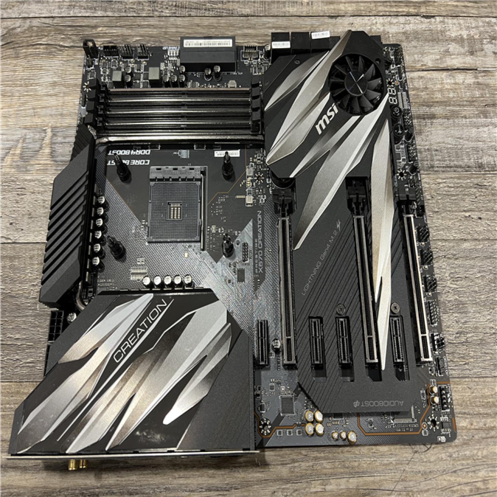 AS-IS MSI PRESTIGE X570 CREATION AMD X570 DDR4 Socket AM4 E-ATX Motherboard