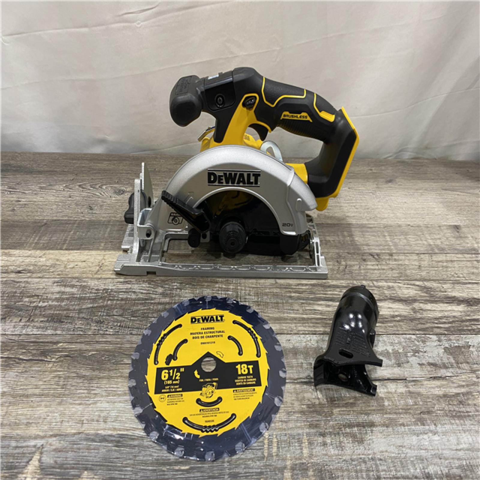 AS-IS DEWALT 20V MAX Cordless Brushless 6-1/2 in. Sidewinder Style Circular Saw (Tool Only)
