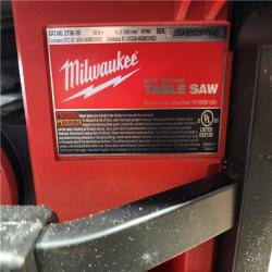 HOUSTON LOCATION - AS - IS Milwaukee M18 FUEL ONE-KEY 18- Volt Lithium-Ion Brushless Cordless 8-1/4 in. Table Saw Kit W/(1) 12.0Ah Battery & Rapid Charger