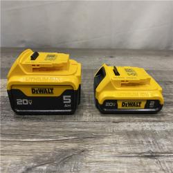 AS-IS DEWALT 20V MAX Lithium-Ion Battery Kit with 5.0Ah and 2.0Ah Battery and Charger