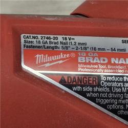 AS-IS Milwaukee M18 FUEL 18 Gauge Brad Nailer (TOOL ONLY)