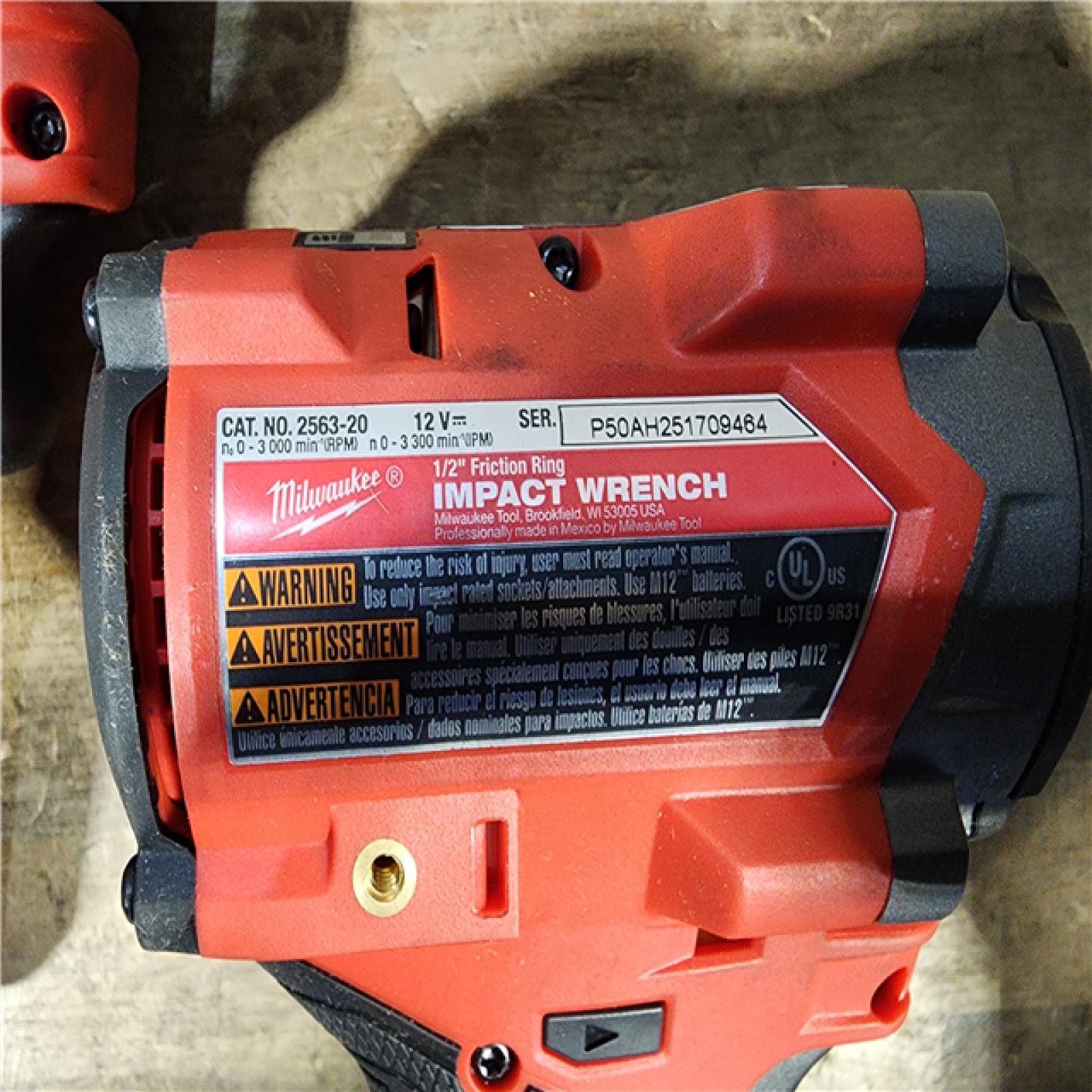 HOUSTON LOCATION - AS-IS MILWAUKEE 3 TOOL COMBO