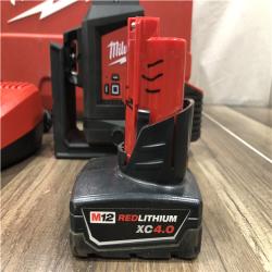 AS-IS Milwaukee 12-Volt Lithium-Ion Cordless Green 250 ft. 3-Plane Laser Level Kit