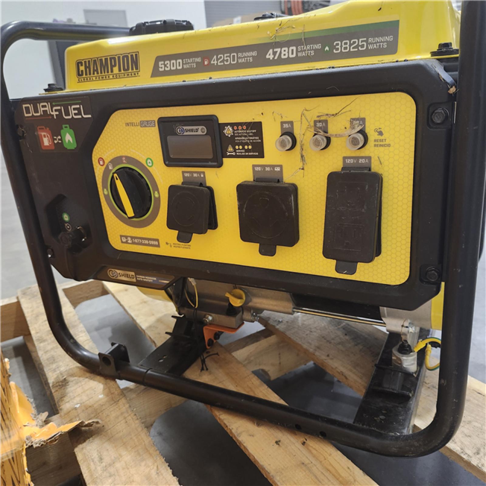 Dallas Location - As-Is Champion Power Equipment 5300/4250-Watt Gasoline Fuel Portable Generator