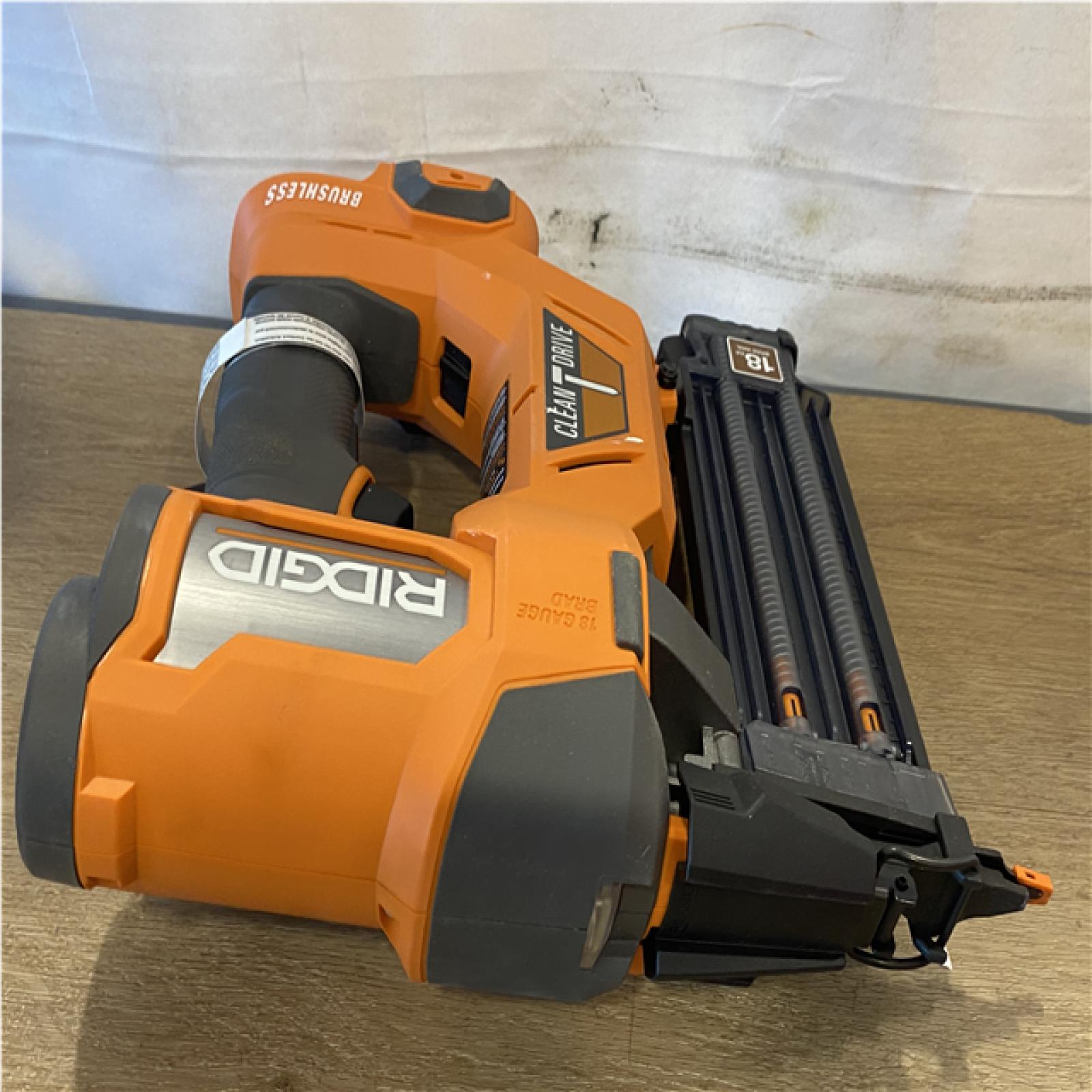 AS-IS RIDGID 18V Brushless Cordless 18-Gauge 2-1/8 in. Brad Nailer (Tool Only)