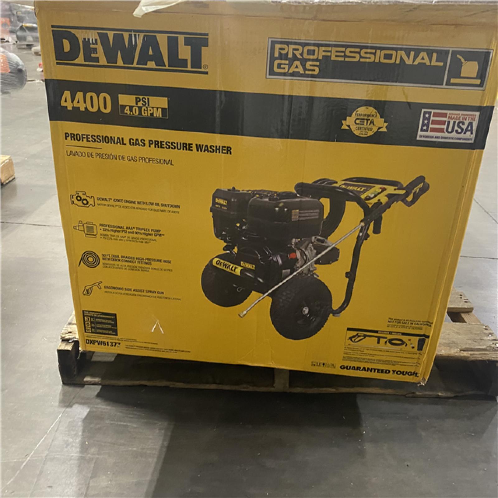 Dallas Location - As-Is DEWALT 4400 PSI 4.0 GPM Gas Pressure Washer (Lot Of 2)