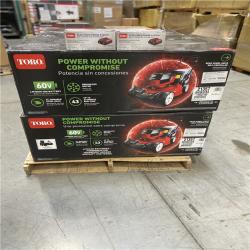 DALLAS LOCATION - NEW! TORO 60V Max* 21 in. (53cm) Recycler® Self-Propel w/SmartStow® Lawn Mower with 5.0Ah Battery PALLET