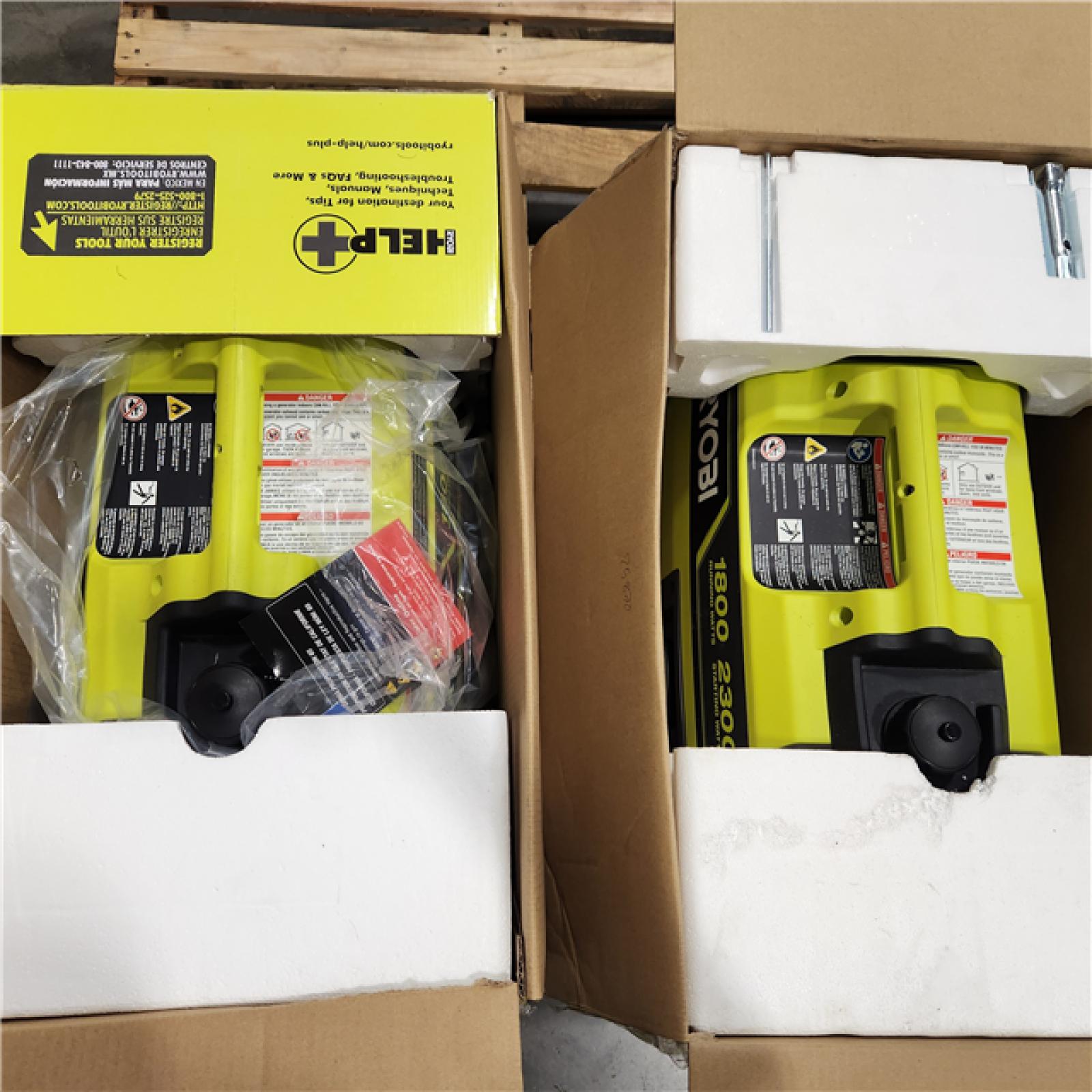 Dallas Location - As-Is RYOBI 2,300-Watt  Gasoline Powered Generator(Lot Of 2)