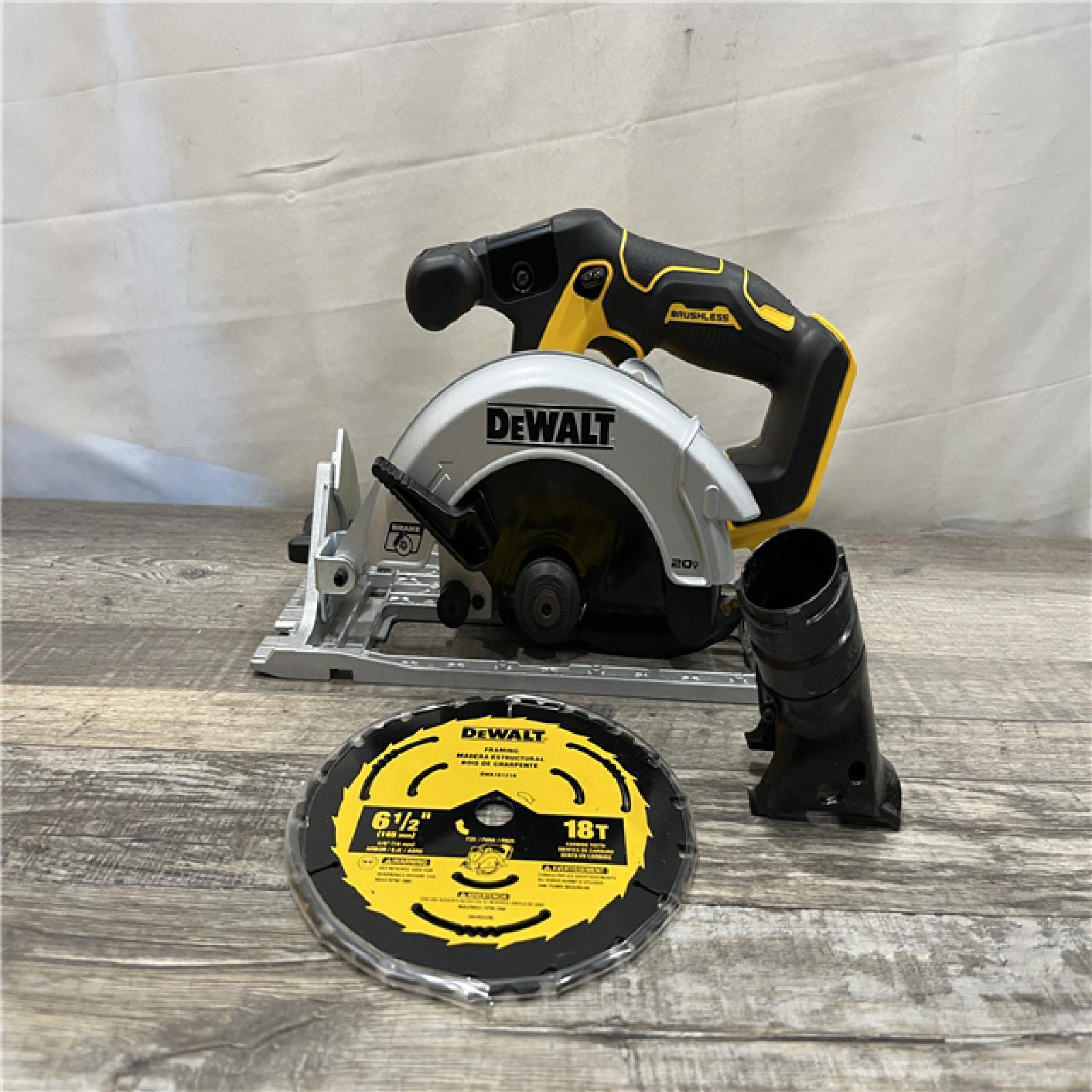 AS-IS DEWALT 20V MAX Cordless Brushless 6-1/2 in. Sidewinder Style Circular Saw (Tool Only)