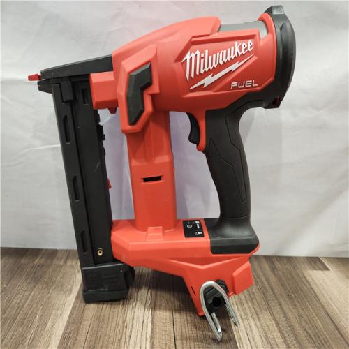 AS-IS- MILWAUKEE FUEL 18V Cordless 18-Gauge 1/4 in. Narrow Crown Stapler (Tool-Only)