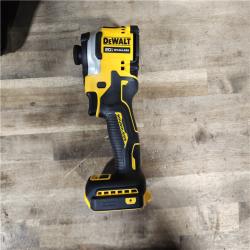 HOUSTON LOCATION - AS-IS (APPEARS LIKE NEW) DEWALT ATOMIC 20V MAX Lithium-Ion Cordless 1/4 in. Brushless Impact Driver Kit, 5 Ah Battery, Charger, and Bag