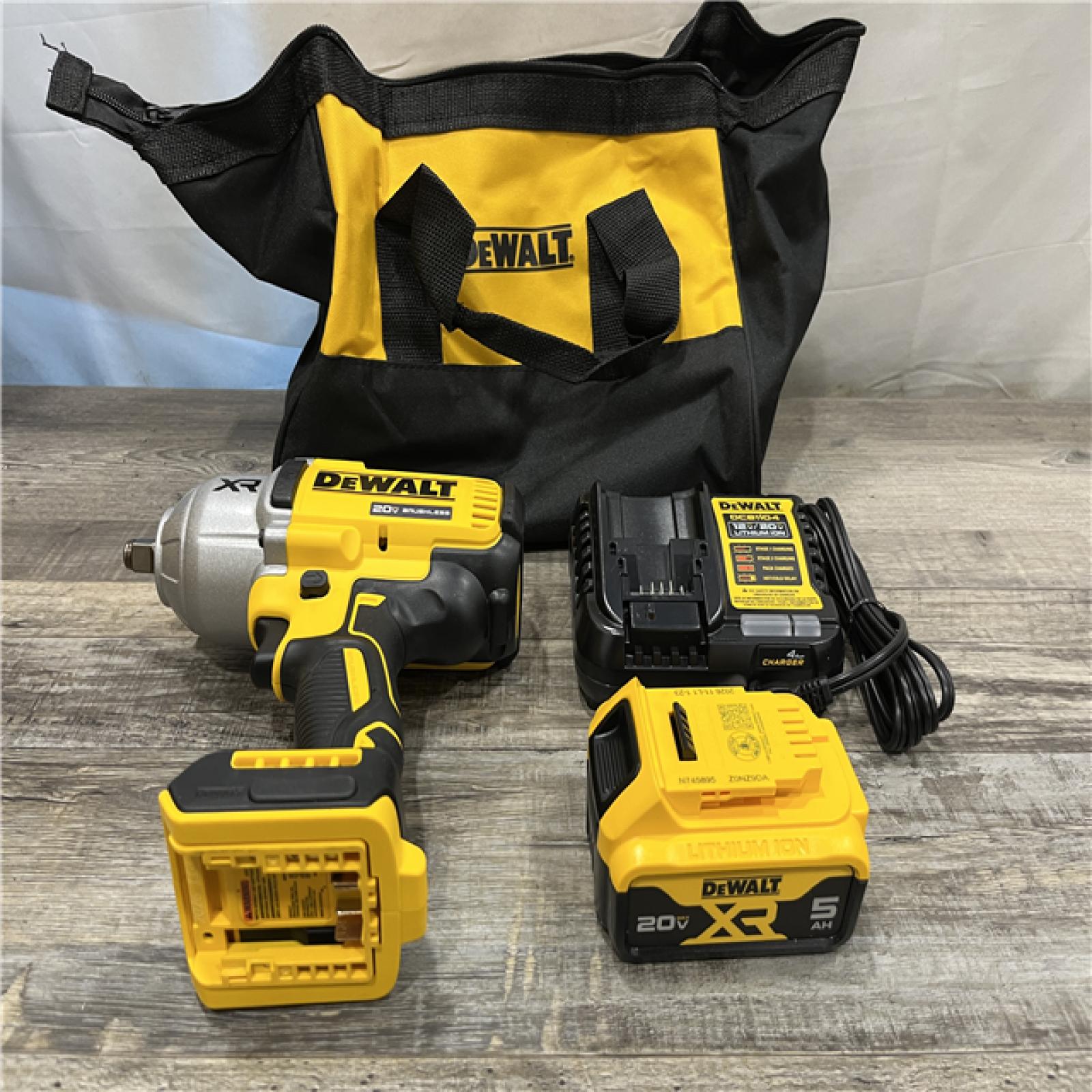 AS-IS DEWALT 20V MAX Lithium-Ion Cordless 1/2 in. Impact Wrench Kit