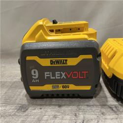 AS-IS DEWALT 20V/60V MAX FLEXVOLT Lithium-Ion 9.0Ah Battery and Charger Starter Kit