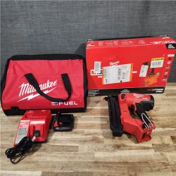 HOUSTON LOCATION - AS-IS (APPEARS LIKE NEW) M18 FUEL GEN II 18-Volt 18-Gauge Lithium-Ion Brushless Cordless Brad Nailer Kit with One 2.0 Ah Battery  Charger and Bag
