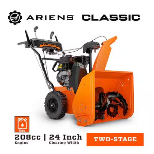DALLAS LOCATION - Ariens Classic 24 in. 208cc Electric Start 2-Stage Self-propelled Gas Snow Blower