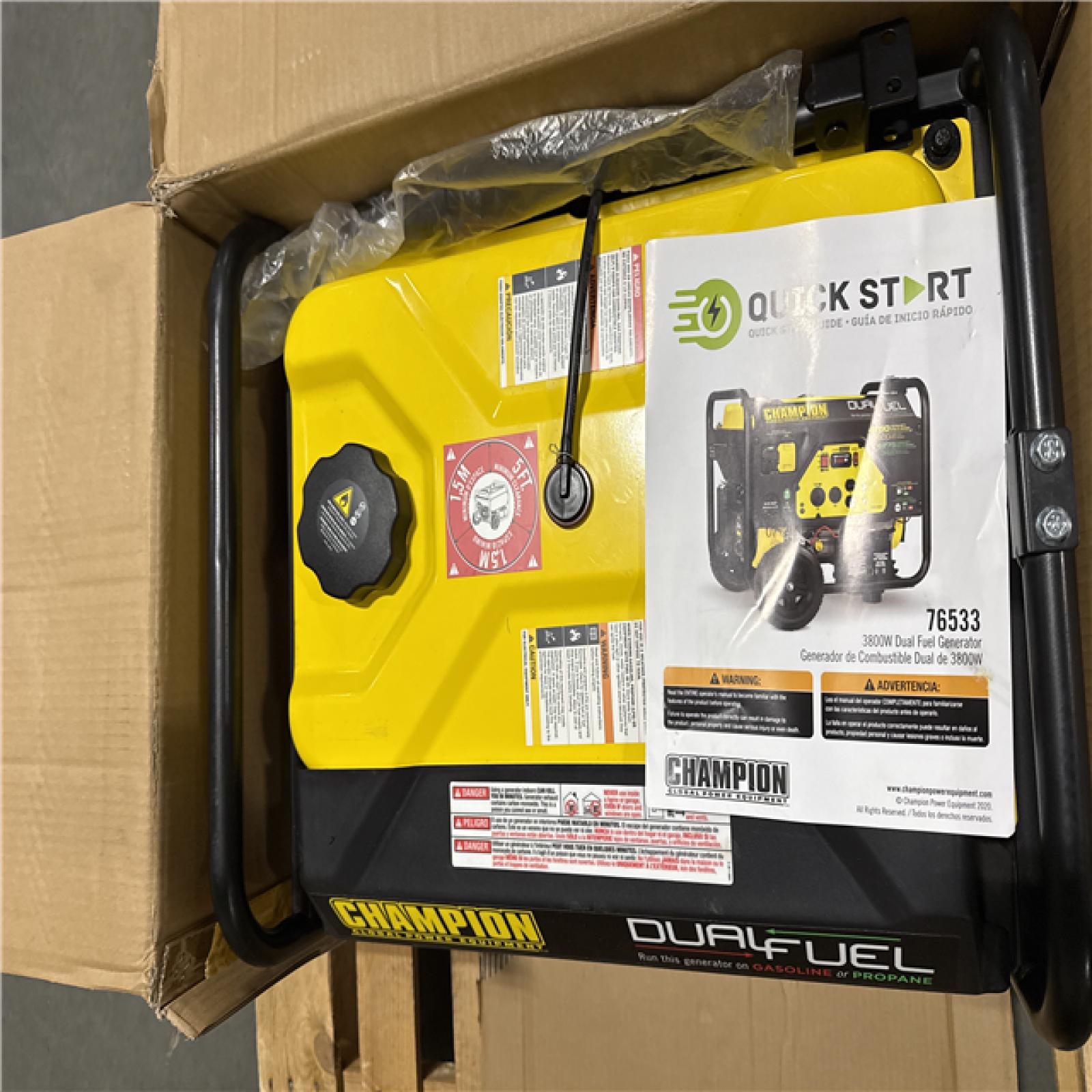 California AS-IS Champion Portable Generator