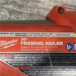 AS-IS Milwaukee FUEL 3-1/2 in. 18-Volt 30-Degree Lithium-Ion Brushless Cordless Framing Nailer (Tool-Only)