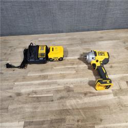 HOUSTON LOCATION - AS-IS DeWalt 20V MAX 1/2 in. Cordless Brushless Mid-Range Impact Wrench W/ BATTERY & CHARGER