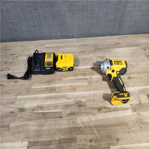 HOUSTON LOCATION - AS-IS DeWalt 20V MAX 1/2 in. Cordless Brushless Mid-Range Impact Wrench W/ BATTERY & CHARGER