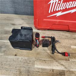 HOUSTON LOCATION - AS-IS Milwaukee Green 100 ft. Cross Line and Plumb Points Rechargeable Laser Level