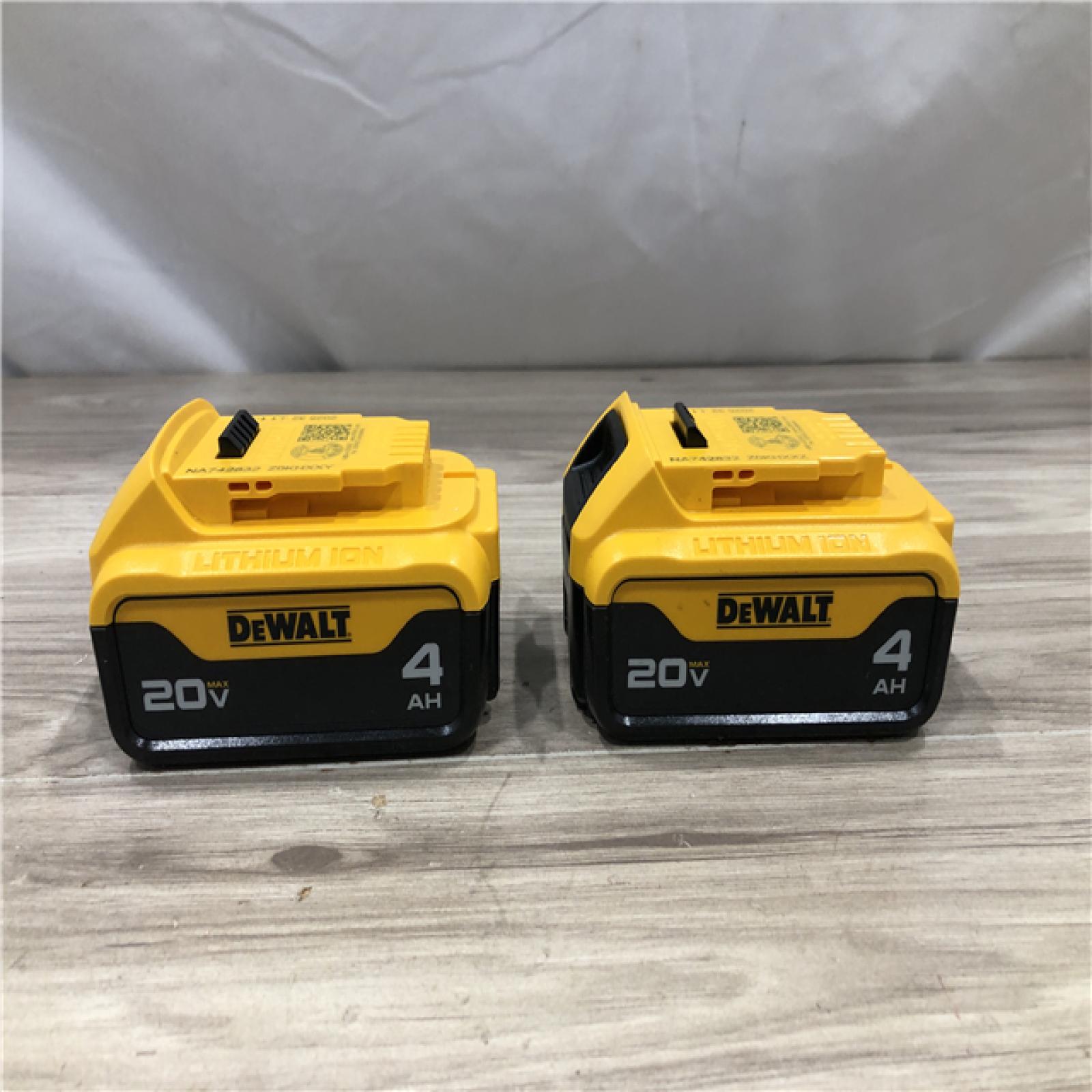 AS-IS DEWALT 20V MAX XR 4 Ah Li-Ion Battery (2 Pc) DCB204-2