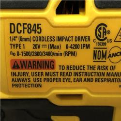 AS-IS DEWALT 20-Volt Maximum XR Lithium-Ion Cordless Brushless 1/4 in. 3-Speed Impact Driver Kit