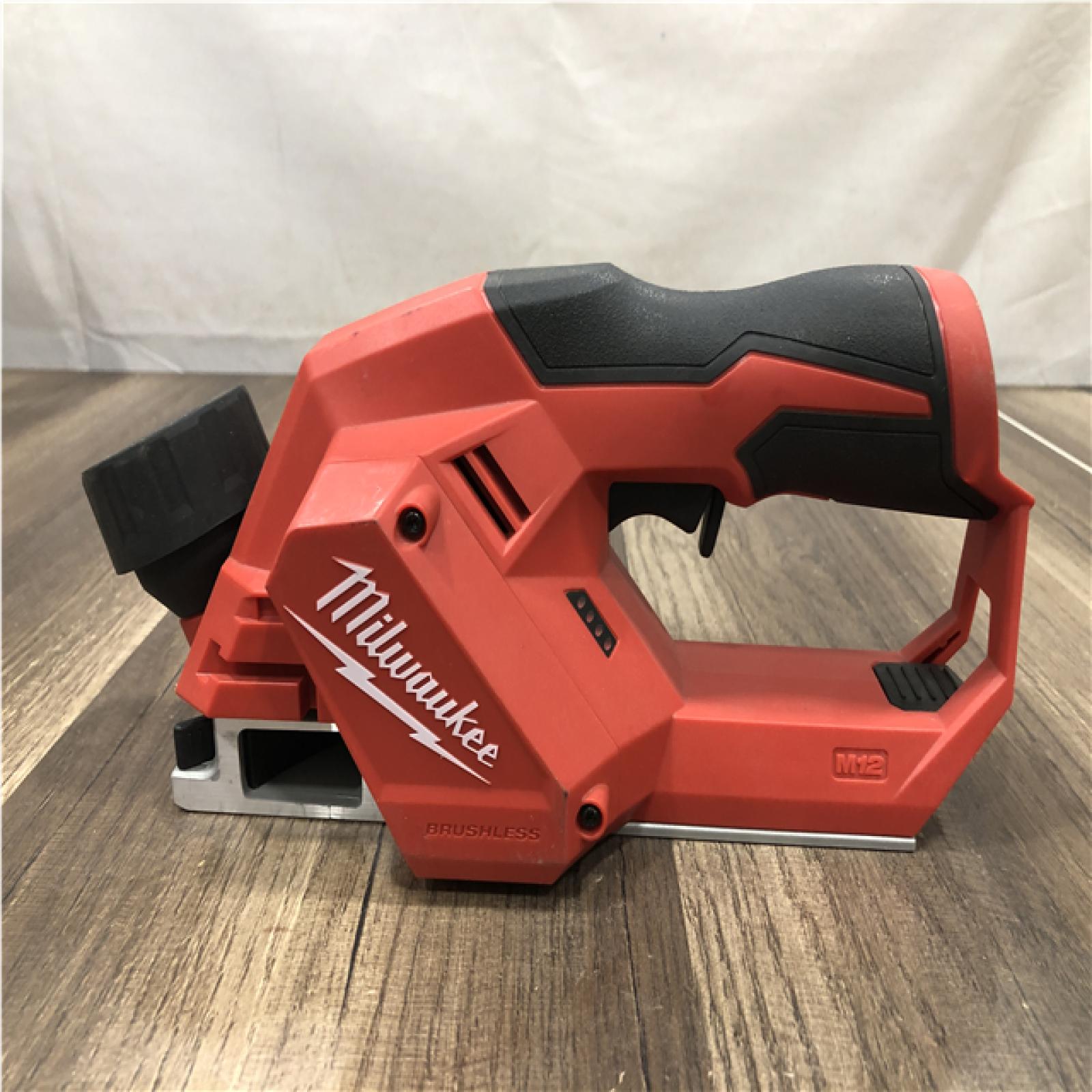 AS-IS  M12 12V Lithium-Ion Brushless Cordless 2 in. Planer (Tool-Only)