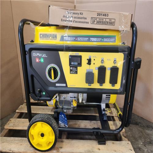 Phoenix NEW Champion Power Equipment 7850/6250-Watt Recoil Start Gasoline and Propane Powered Dual Fuel Portable Generator with CO Shield
