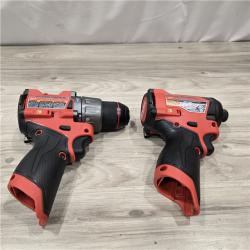 AS-IS Milwaukee 3497-22 12V Hammer Drill and Impact Driver Combo Kit