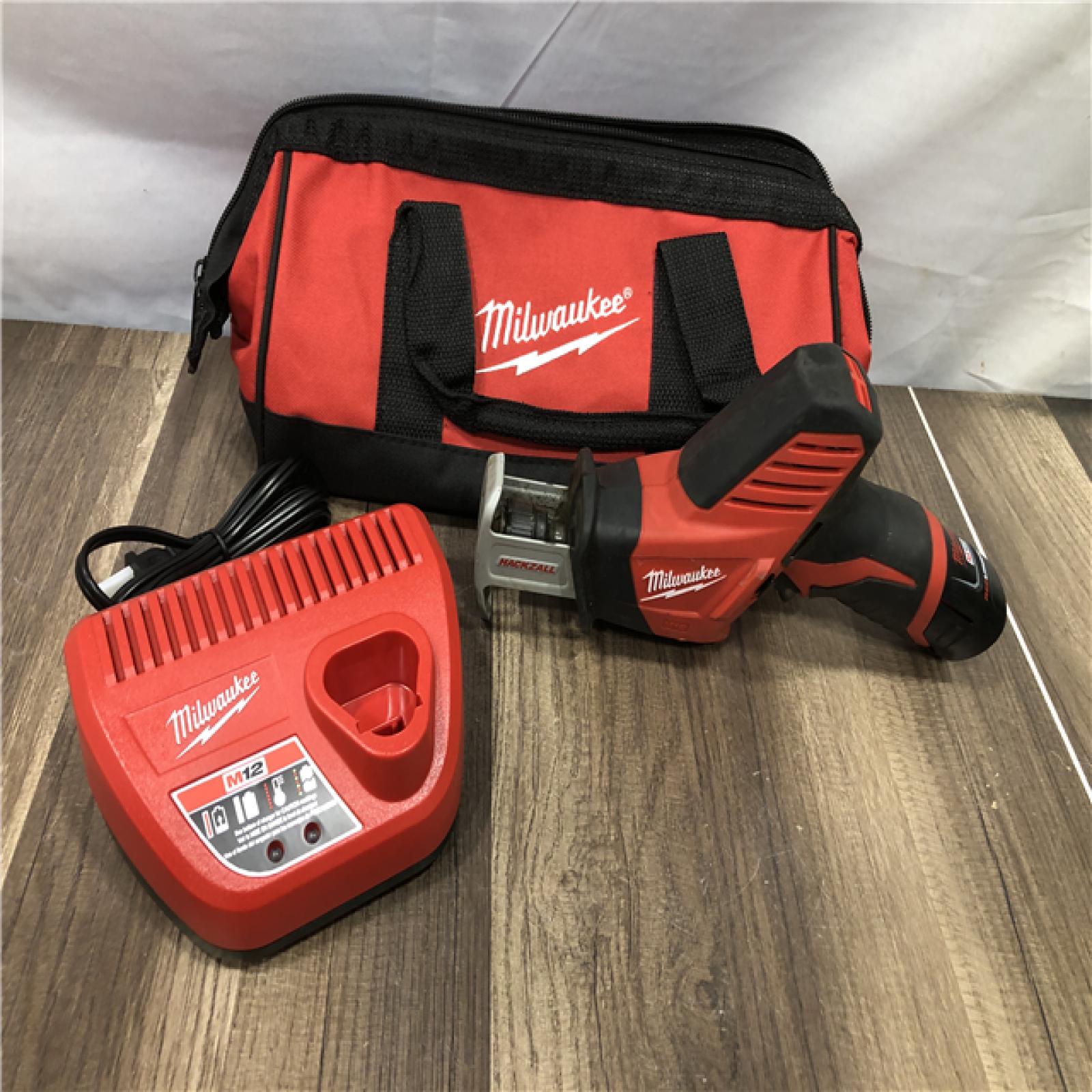 AS-IS Milwaukee 12V Lithium-Ion HACKZALL Cordless Reciprocating Saw Kit