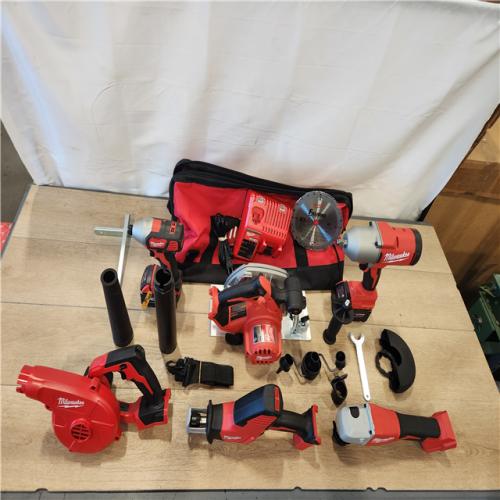 AS-IS- Milwaukee 18-Volt Lithium-Ion Cordless (6-Tool) Combo Kit