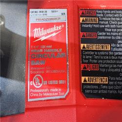 HOUSTON LOCATION - AS-IS MILWAUKEE 7-1/4 REAR HANDLE CIRCULAR SAW (TOOL ONLY)