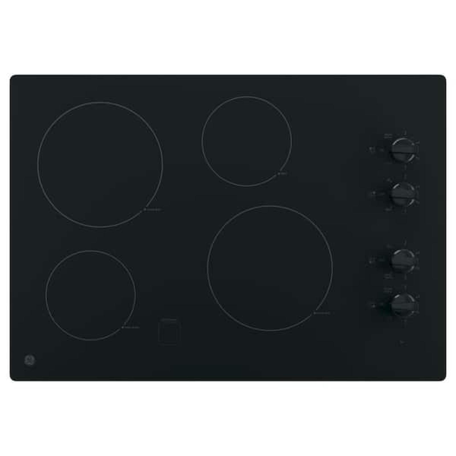 Phoenix NEW GE 30 in. 4 Burner Element Radiant Electric Cooktop in Black including 2 Power Boil Burners