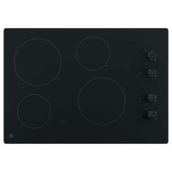 Phoenix NEW GE 30 in. 4 Burner Element Radiant Electric Cooktop in Black including 2 Power Boil Burners