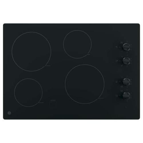 Phoenix NEW GE 30 in. 4 Burner Element Radiant Electric Cooktop in Black including 2 Power Boil Burners