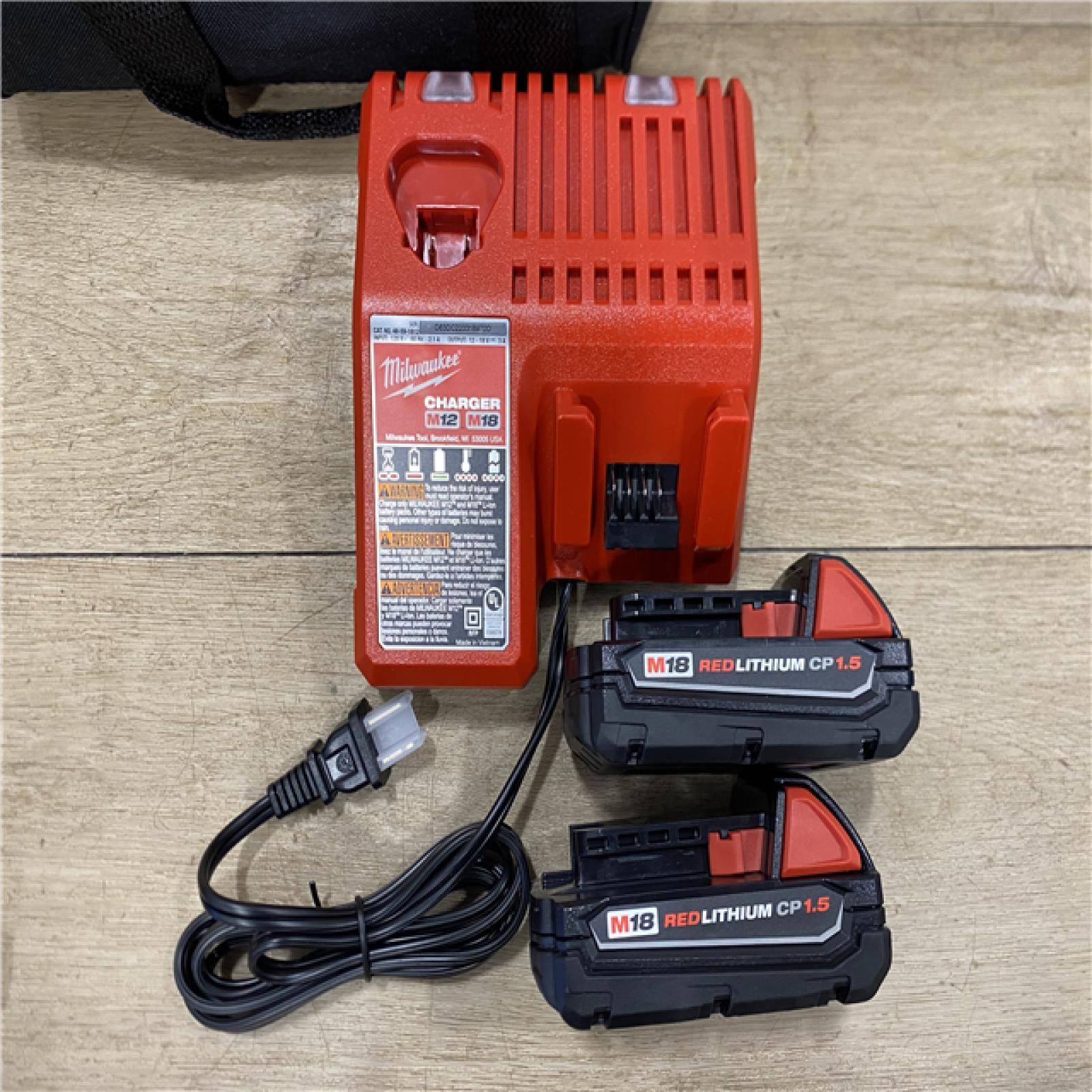 AS-IS Milwaukee 18V Lithium-Ion Cordless Drill Driver/Impact Driver Combo Kit
