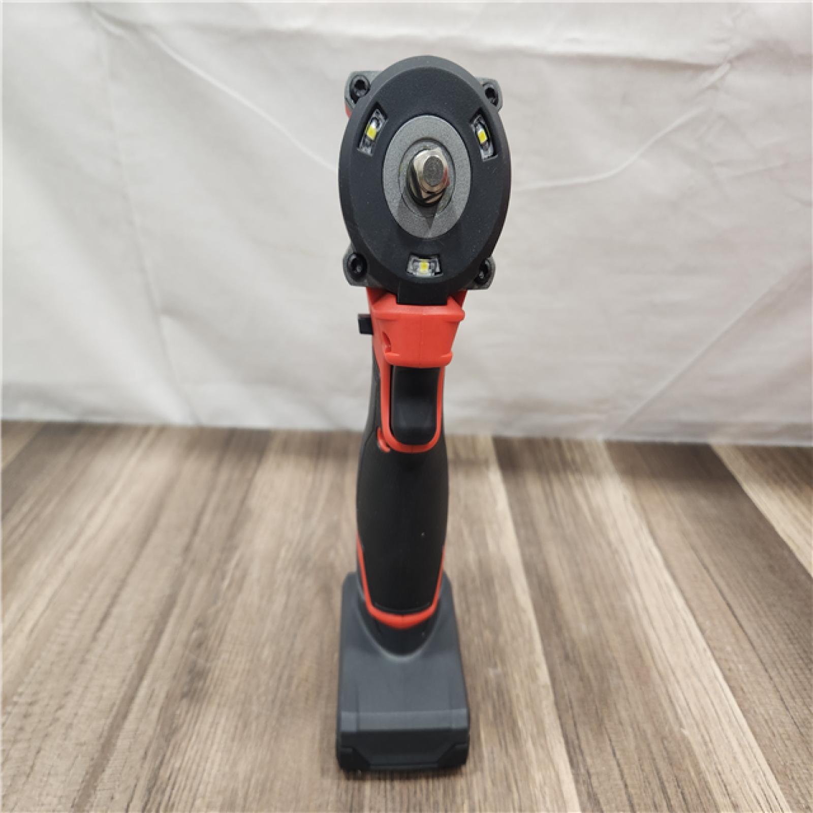 AS-IS- Milwaukee M12 FUEL 12V Li-Ion Brushless Cordless Stubby 3/8 in. Impact Wrench Kit W/(1) 5.0 Ah High Output Battery