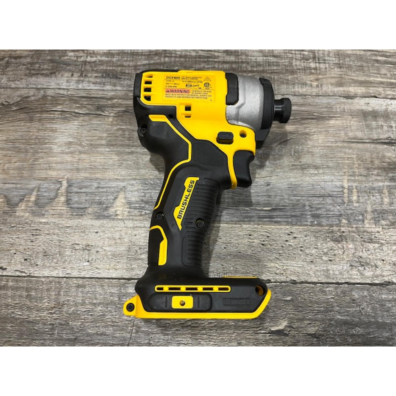 AS-IS DEWALT Atomic 20V Max Lithium-Ion Brushless Cordless Compact 1/4 in. Impact Driver Kit