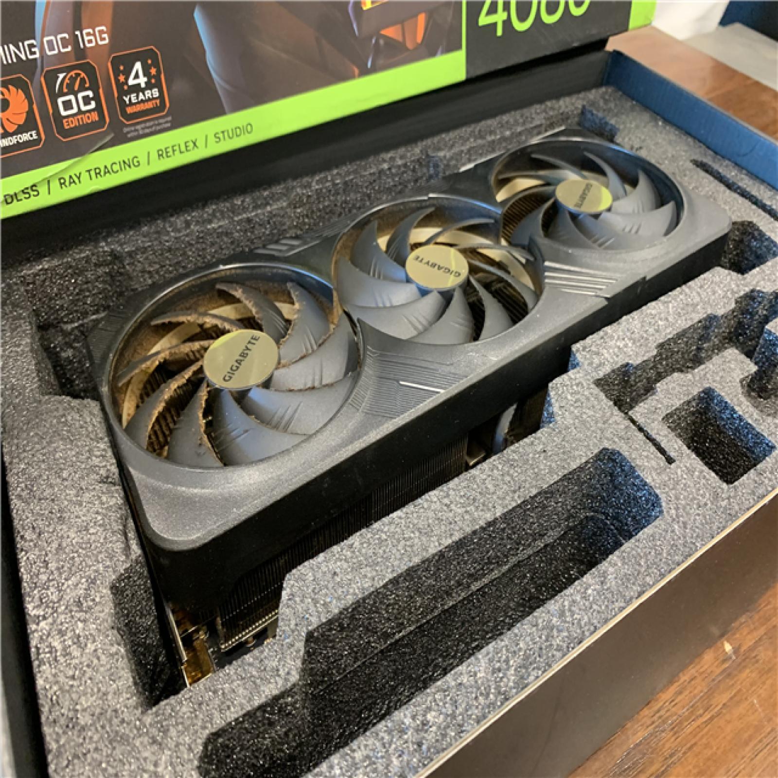 AS-IS GIGABYTE GEFORCE RTX 4080 GV-N4080GAMING OC-16GD Graphic Card GDDR6X