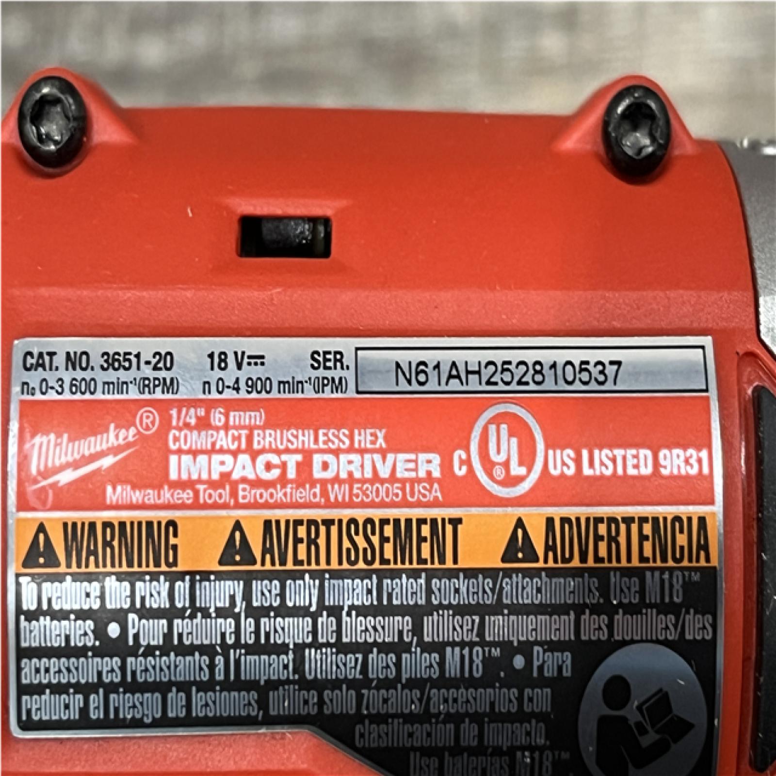 AS-IS Milwaukee 18-Volt Lithium-Ion Brushless Cordless Compact Hammer Drill/Impact Combo Kit