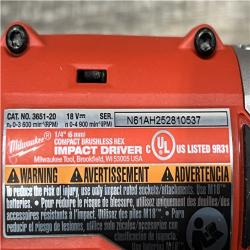 AS-IS Milwaukee 18-Volt Lithium-Ion Brushless Cordless Compact Hammer Drill/Impact Combo Kit