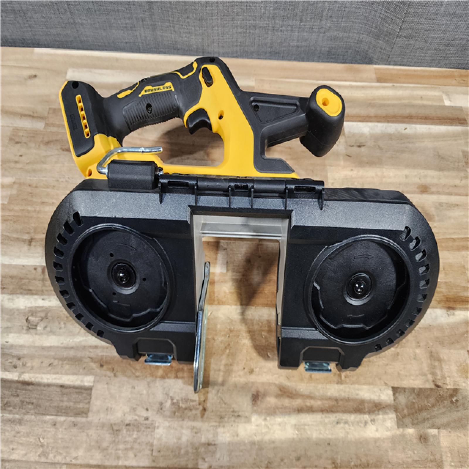 HOUSTON LOCATION - AS-IS DEWALT 20-Volt MAX 3-3/8 in. Cordless Brushless Bandsaw (Tool-Only)