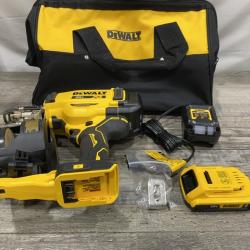 AS-IS DEWALT 20V MAX Lithium-Ion 15-Degree Electric Cordless Roofing Nailer Kit