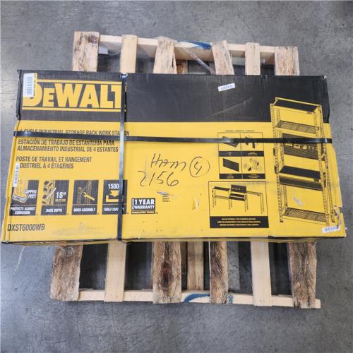 Phoenix NEW DEWALT Yellow 4-Tier Steel Garage Storage Shelving Unit (50 in. W x 94 in. H x 18 in. D)