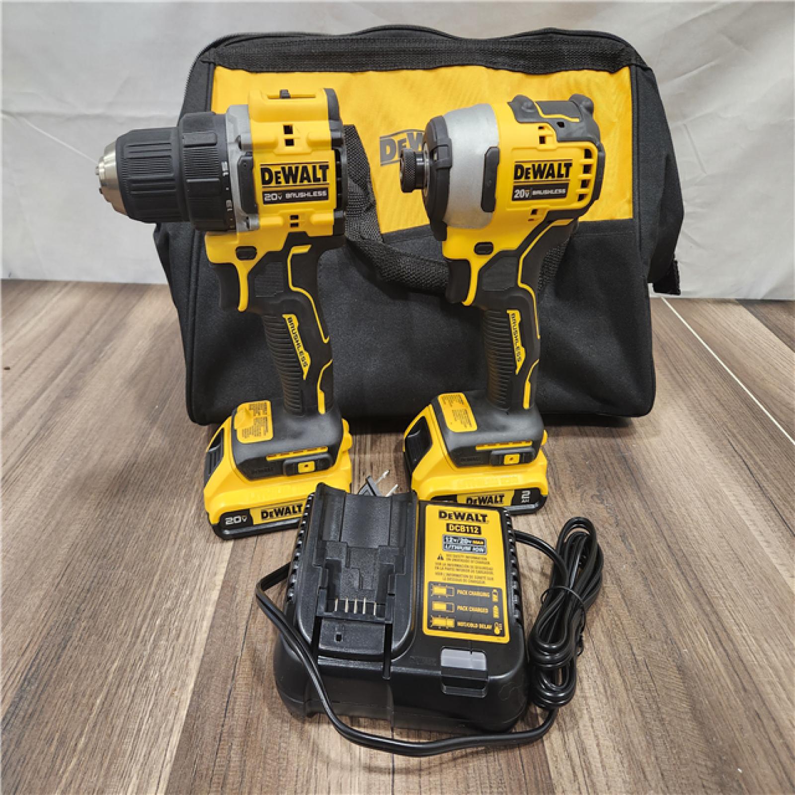 AS-IS- DeWalt 20V MAX ATOMIC Cordless Brushless 4-Tool Combo Kit