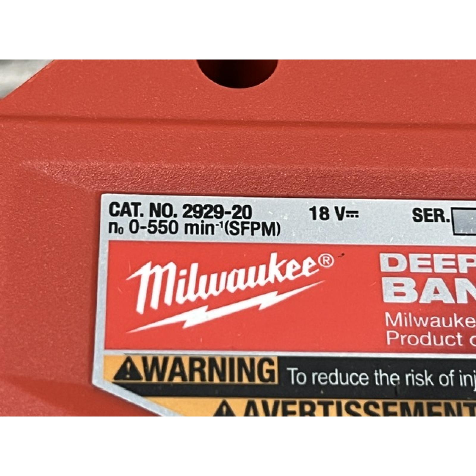 AS-IS Milwaukee FUEL 18V Lithium-Ion Brushless Cordless Deep Cut Band Saw (Tool-Only)